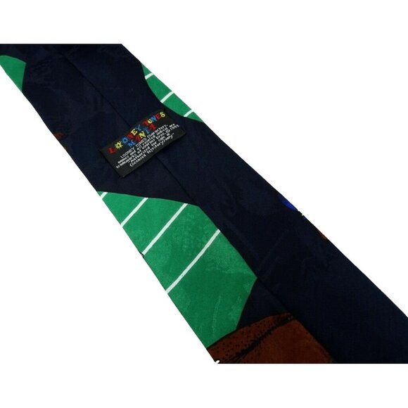 Funny Football Tie Tasmanian Devil Taz Looney Tunes Necktie - Picture 4 of 4